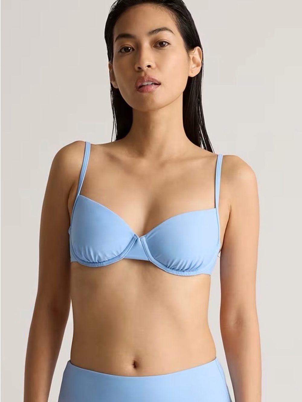NWT Quince Womens XS SWIM Italian Demi Bikini Top